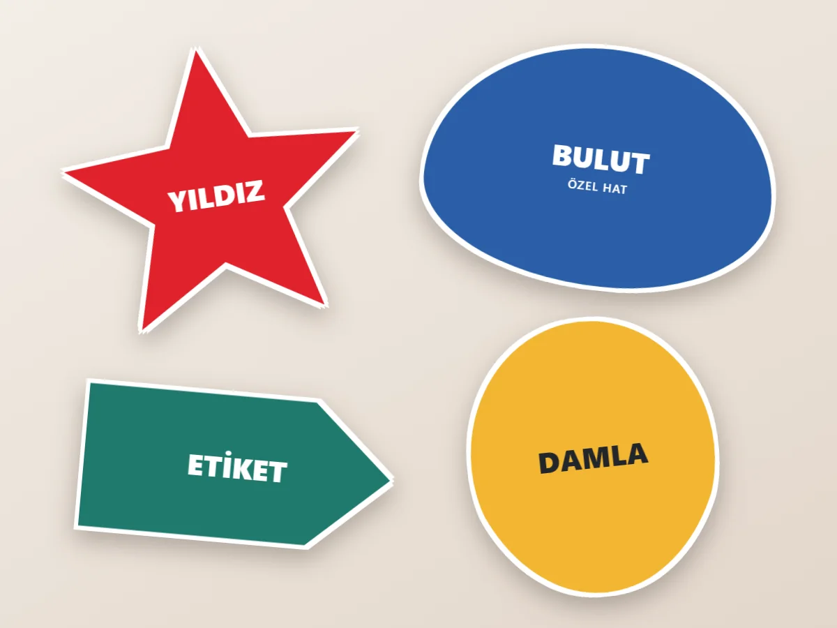 Özel Kesimli Sticker